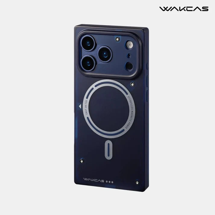 Matte Semi-Transparent Magnetic Square Case for iPhone
