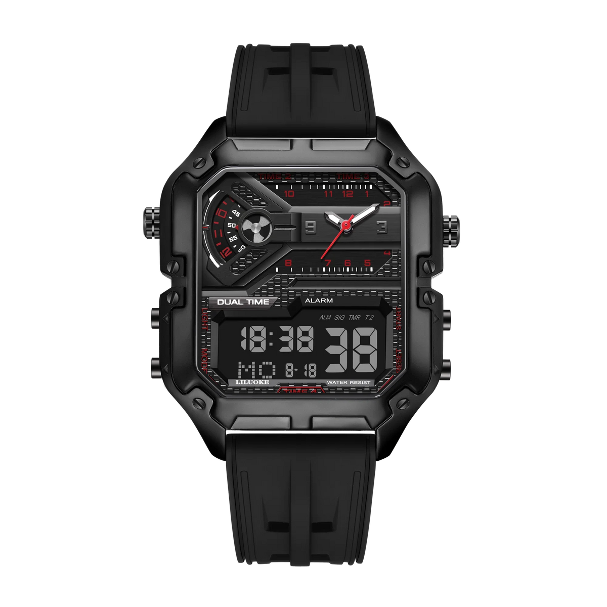 LILUOKE Man Watch Quartz Movement Waterproof Watches for Man Summer Rejos