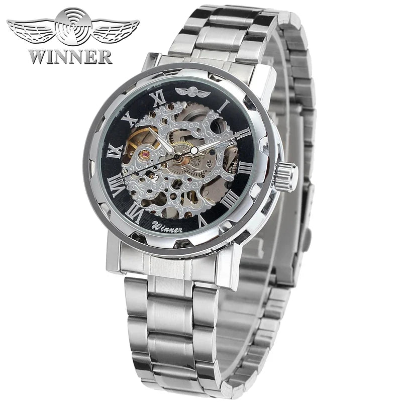 Luxury Gold Skeleton Automatic Watch