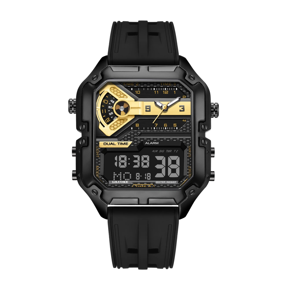 LILUOKE Man Watch Quartz Movement Waterproof Watches for Man Summer Rejos