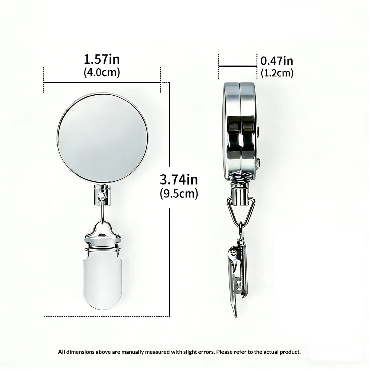 Stainless Steel Retractable Buckle 4cm Wire No-Punch Towel Clip