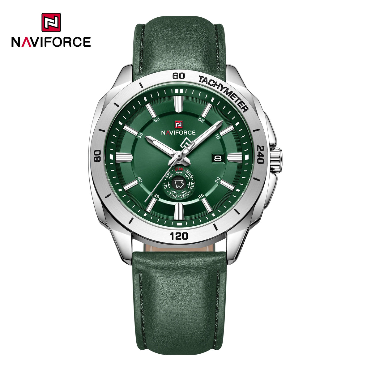 NAVIFORCE Men's Sport Leather Quartz Watch