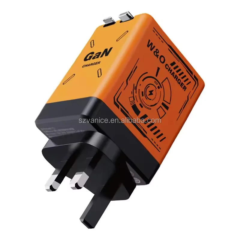 120W USB-C PD GaN Fast Charger With Retractable Type C Charging Cable