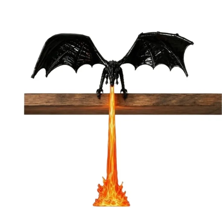 Dragon Book Nook Light Fire Breathing LED Night Lamp Modern