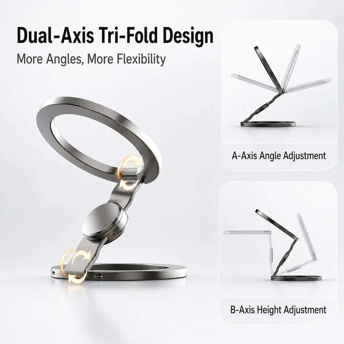 Magnetic Phone Stand Fidget Finger Spinner Stress Relief Metal Holder