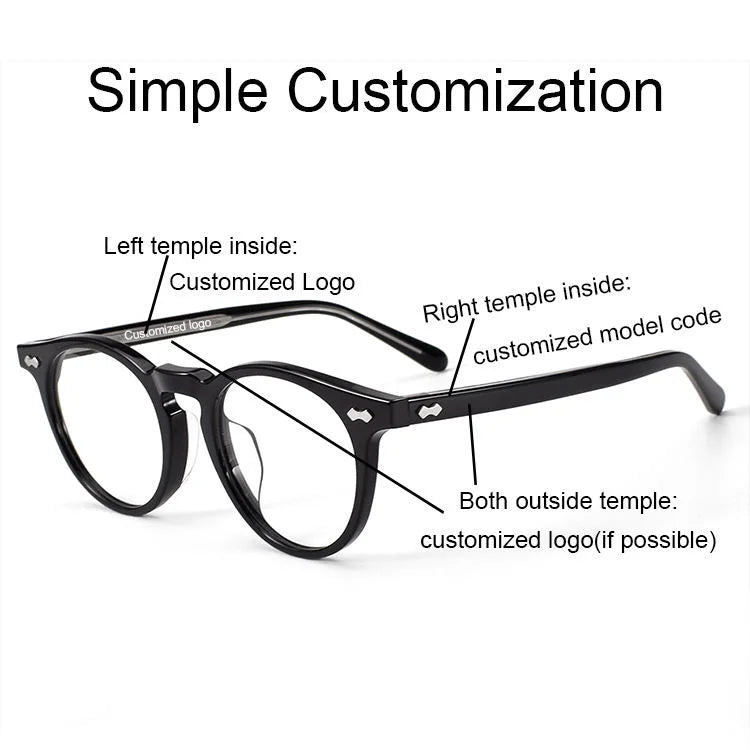 180° Flip-Up Titanium Eyeglass Frame for Reading