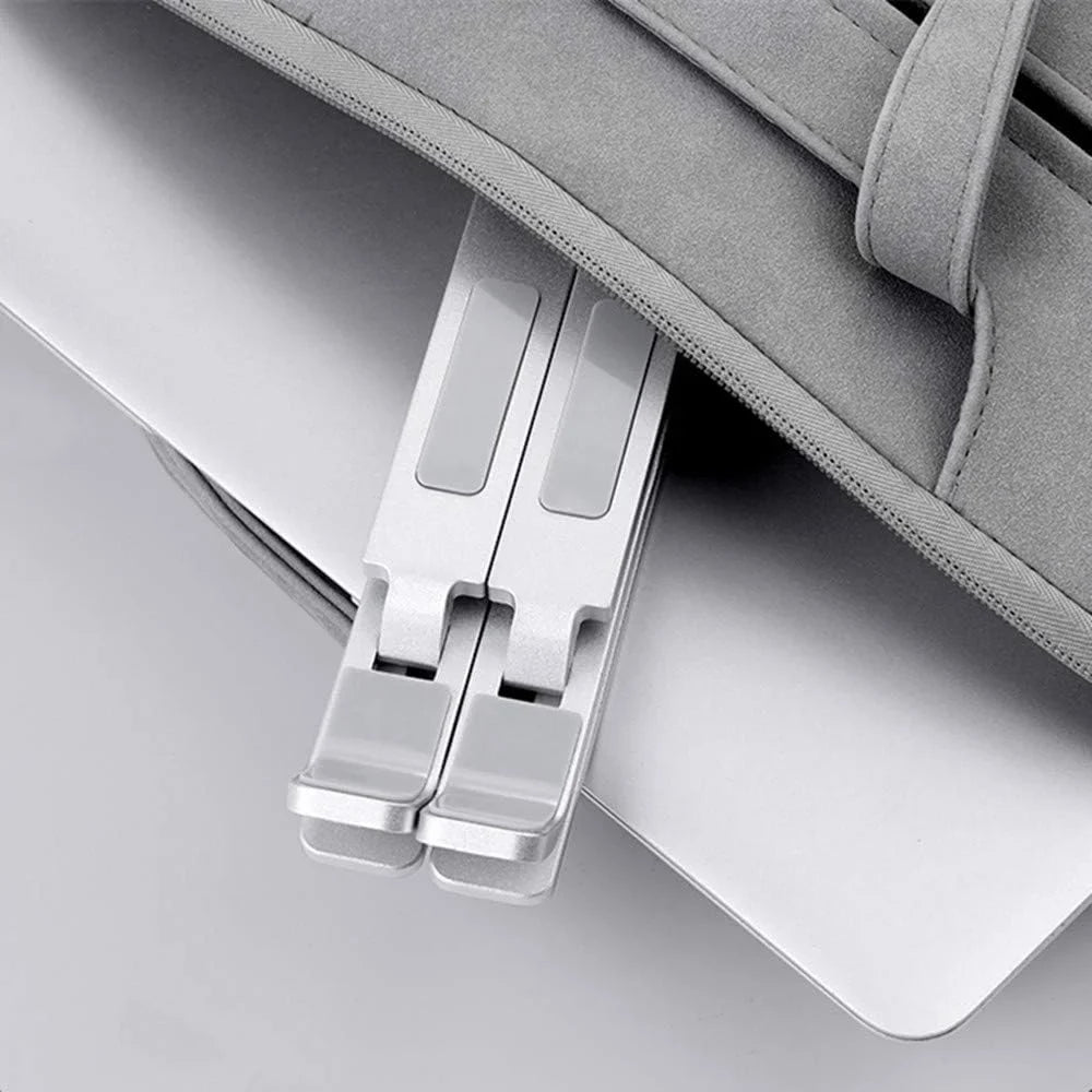 Double 7-Level Adjustable Portable Aluminum Laptop Stand Suitable for