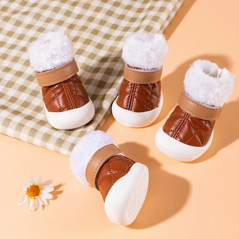 Dog Shoes Winter Dog Boots & Paw Protectors Waterproof