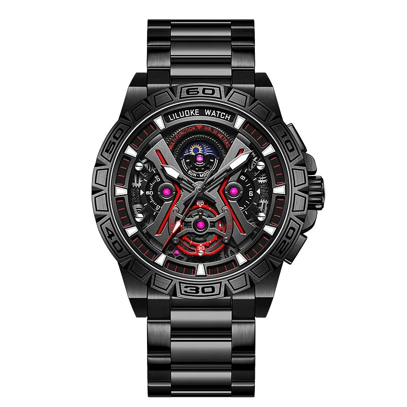 LILUOKE Luxury Top Brand Men Watches