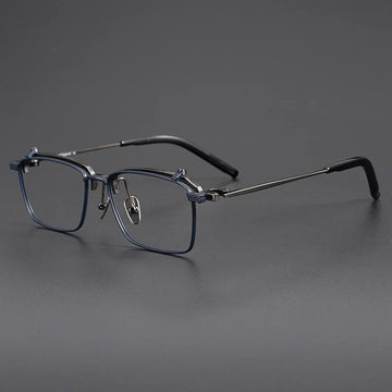 S401T Titanium Flip-Up Square Eyeglasses