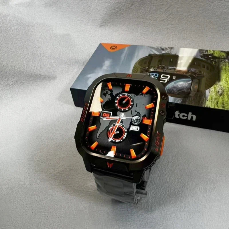 2026 Stainless Steel Waterproof Smartwatch with Bluetooth