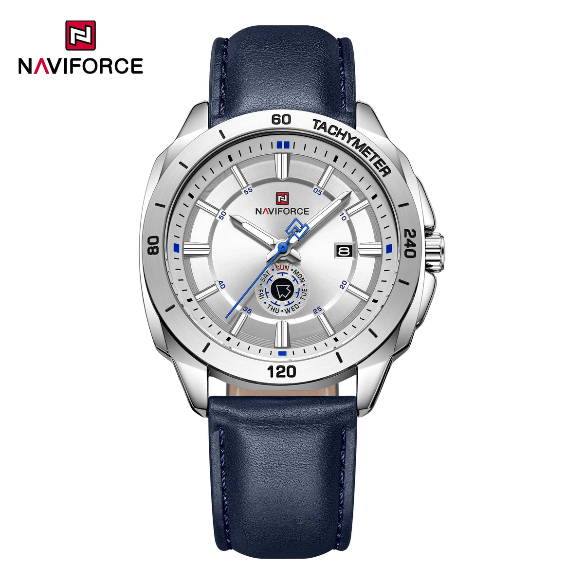 NAVIFORCE Men's Sport Leather Quartz Watch