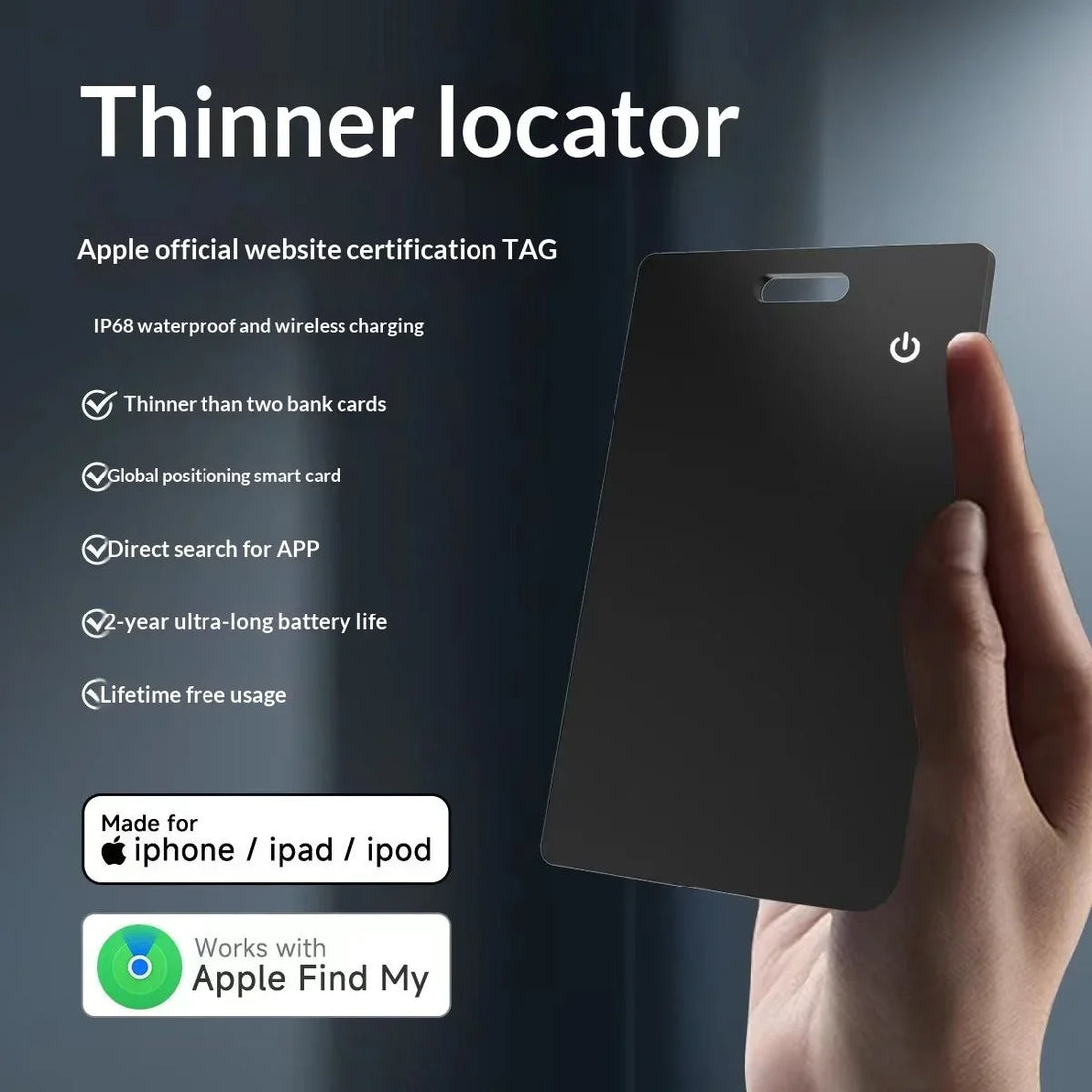 Smart GPS Navigation Tracker Key Finder Waterproof Positioning Real