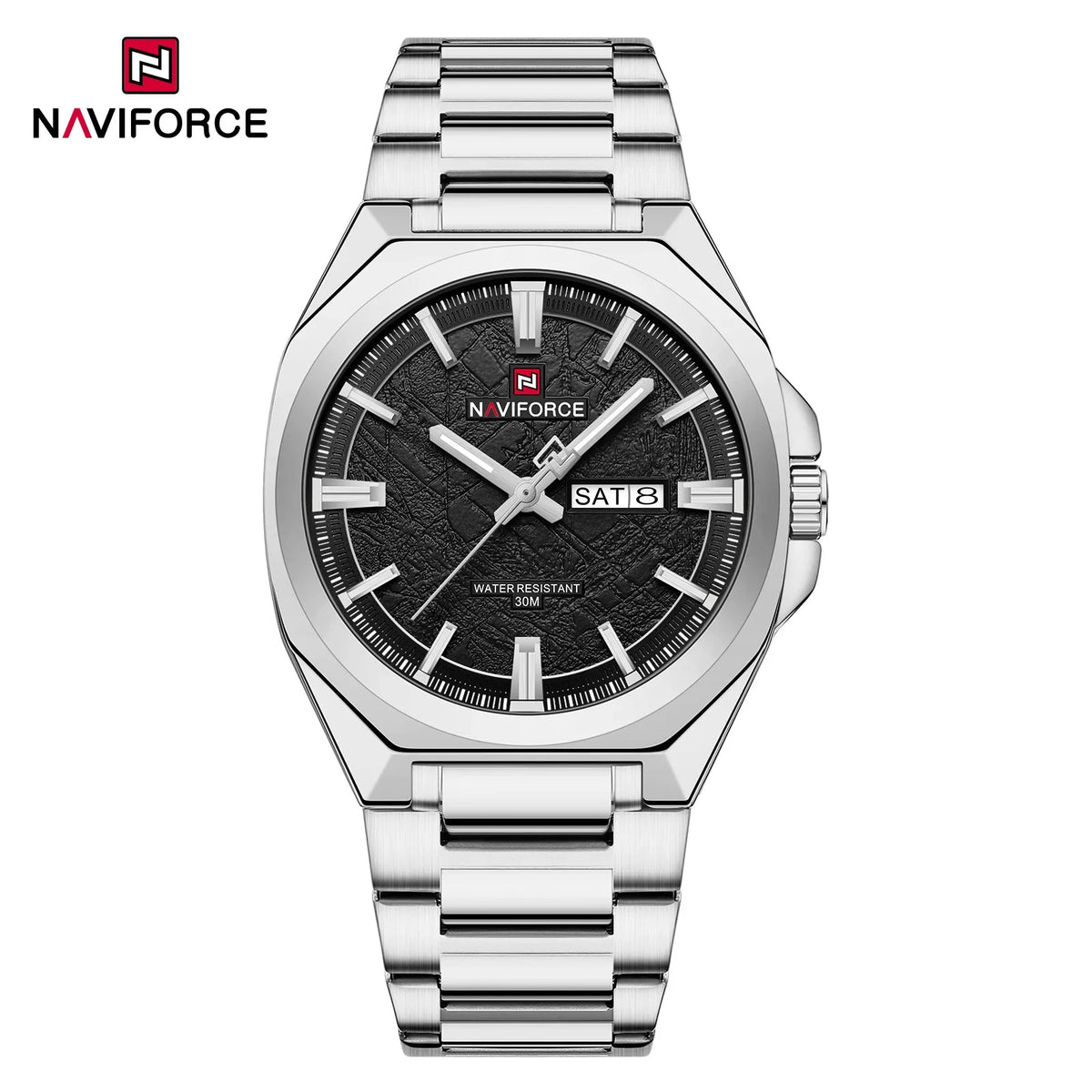 Naviforce Men's Luxury Quartz Watch with Calendar