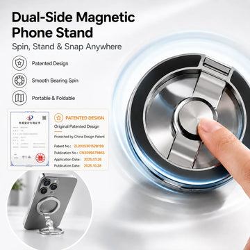 Magnetic Phone Stand Fidget Finger Spinner Stress Relief Metal Holder
