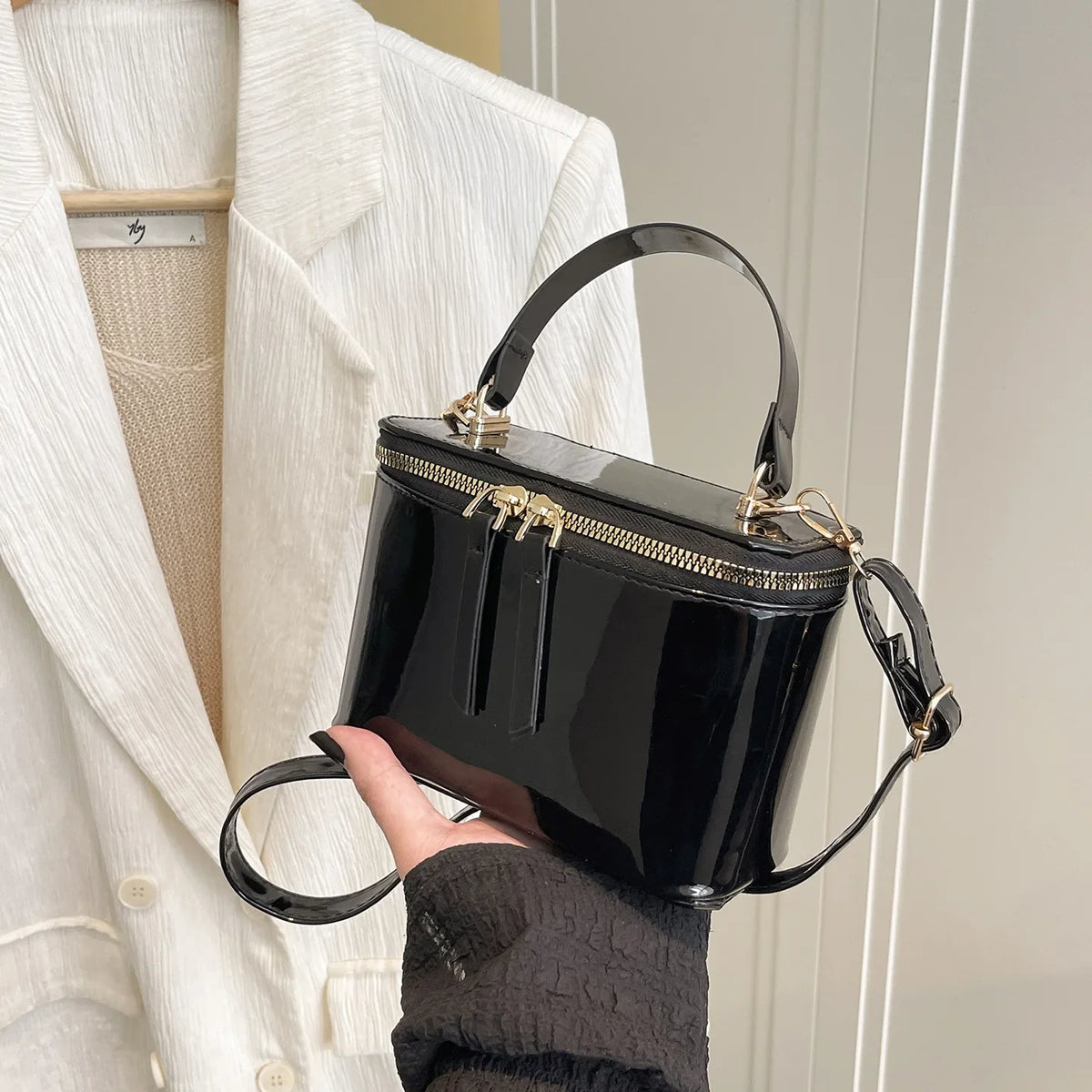 New Super Fire Square Chain Crossbody Bag All-match Zipper
