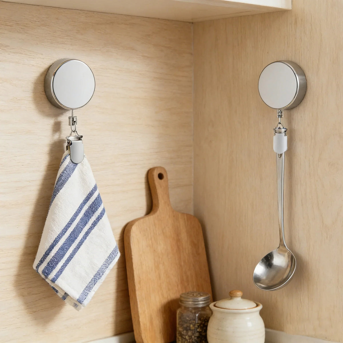 Stainless Steel Retractable Buckle 4cm Wire No-Punch Towel Clip