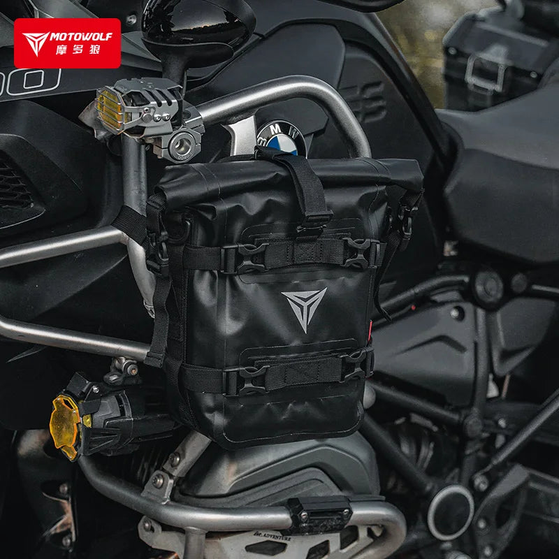 MOTOWOLF Waterproof Motorcycle Crash Bar Bag