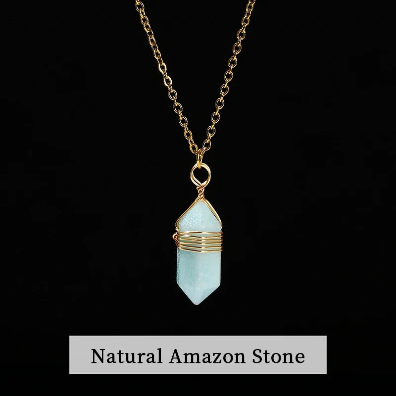 JD GEMS Hexagonal Crystal Necklace