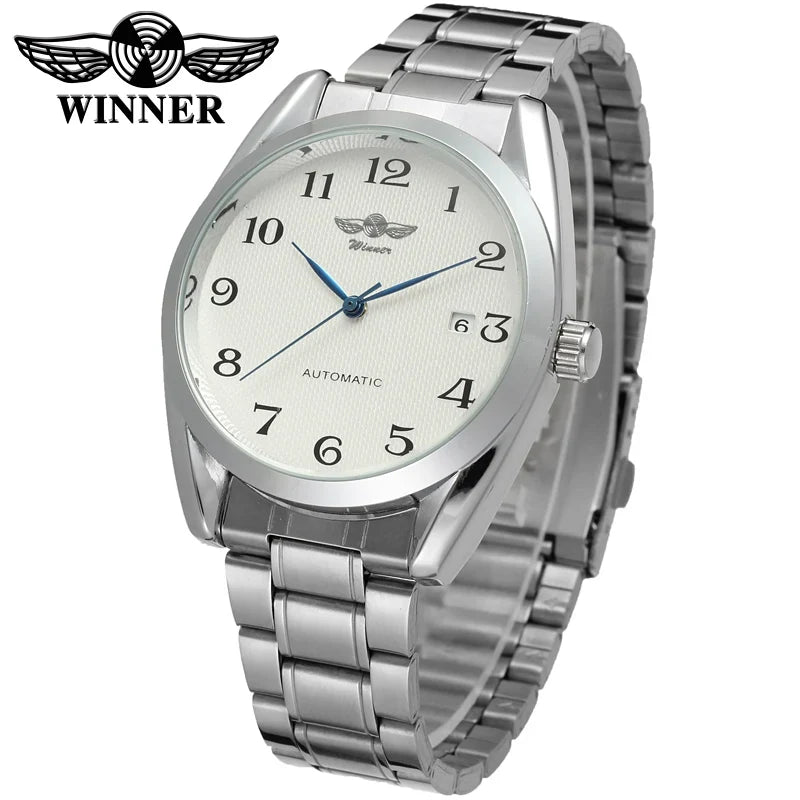 T-Winner Luxury Blue Analog Mechanical Watch