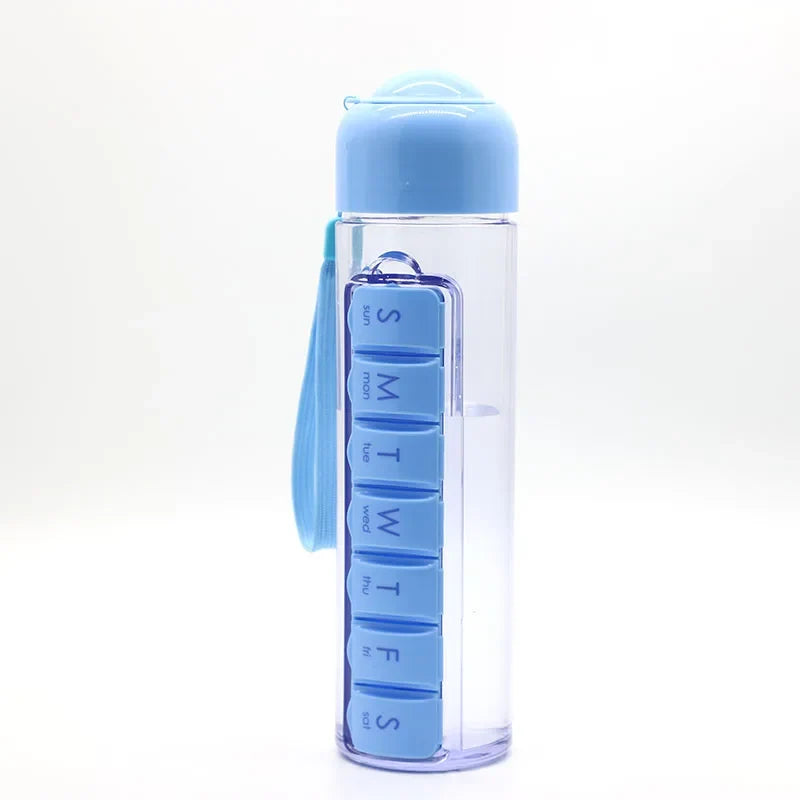 Weekly 7 Days 350ML Capsule Shape Pill Organizer Case Portable