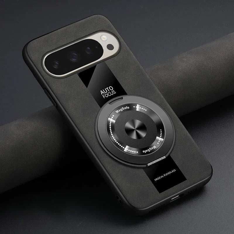 For Google Pixel  Mobile Phone Case PU Leather Rotating Holder