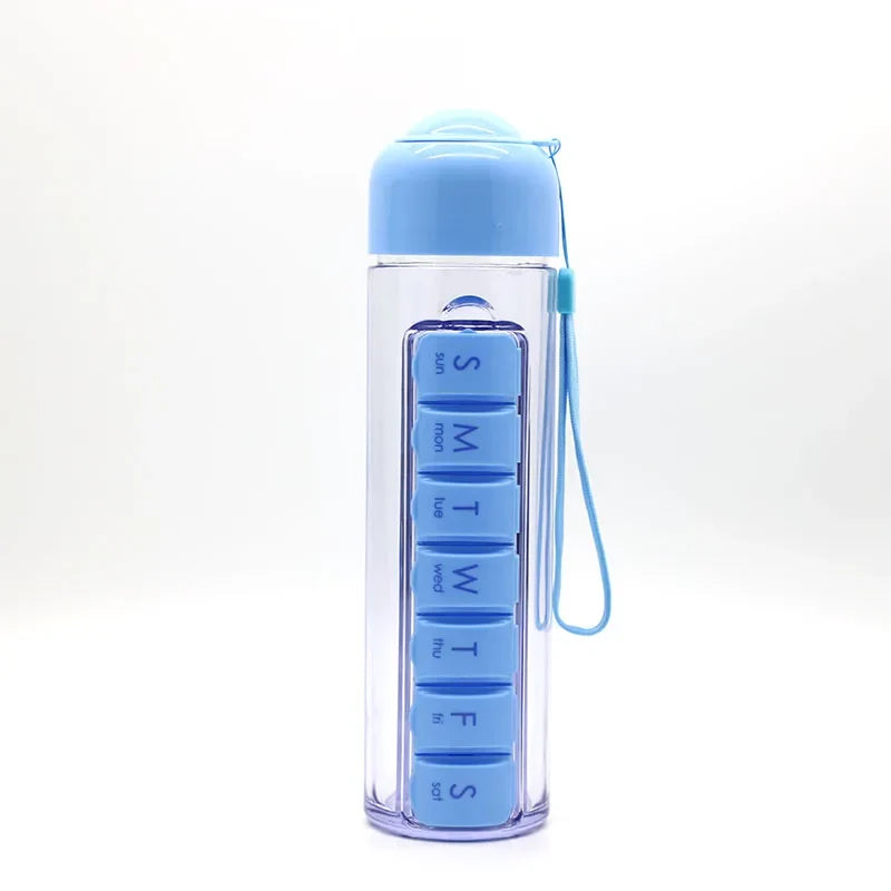 Weekly 7 Days 350ML Capsule Shape Pill Organizer Case Portable