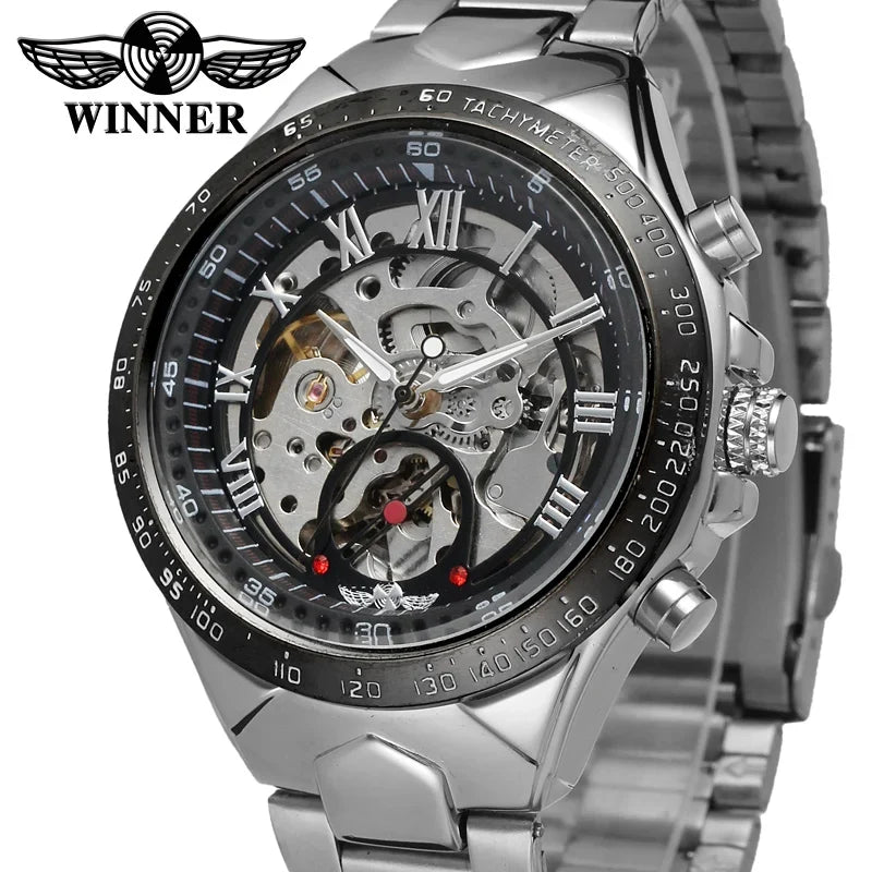 Winner Luxury Gold Black Automatic Men's Watch