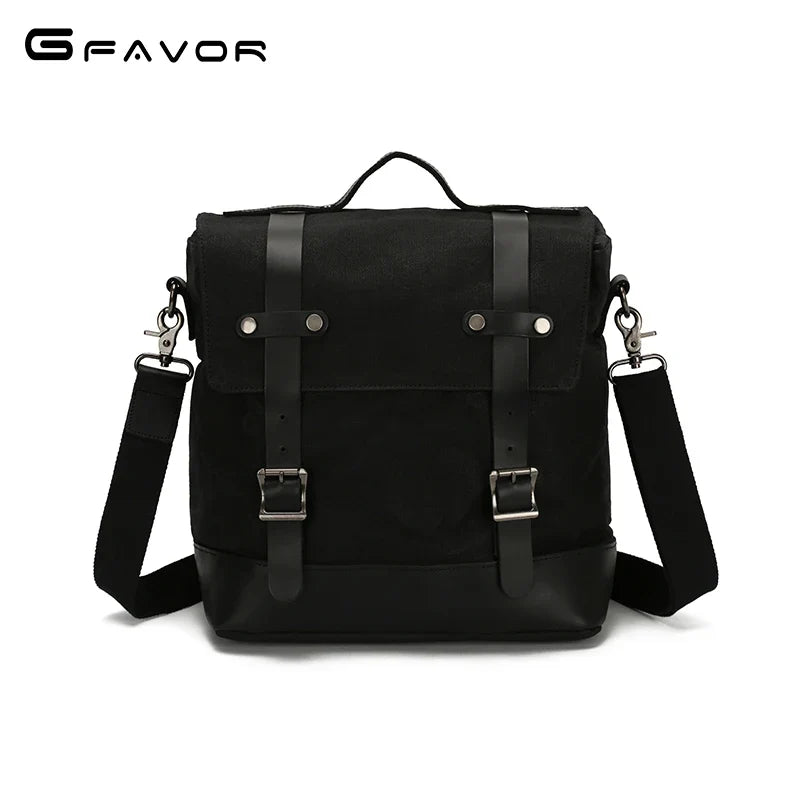 Vintage Canvas Leather Motorcycle Tool Bag