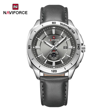 NAVIFORCE Men's Sport Leather Quartz Watch