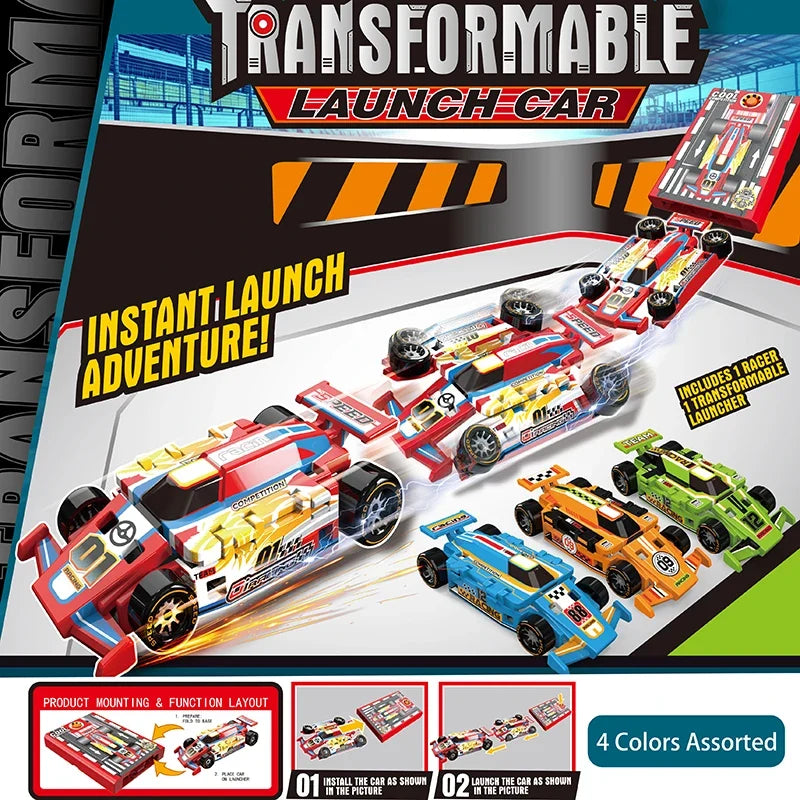 Stunt Shooting Catapult Racing Car