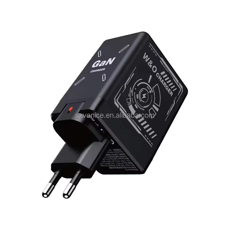 120W USB-C PD GaN Fast Charger With Retractable Type C Charging Cable