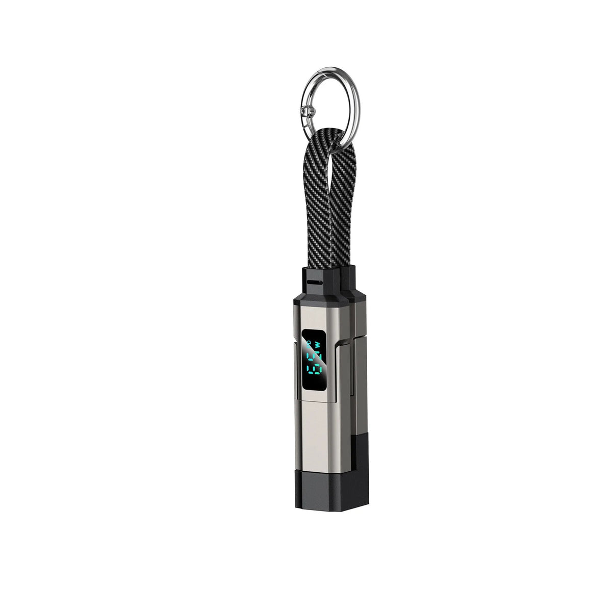 4 in 1 Nylon Braided Keychain Charging Cable