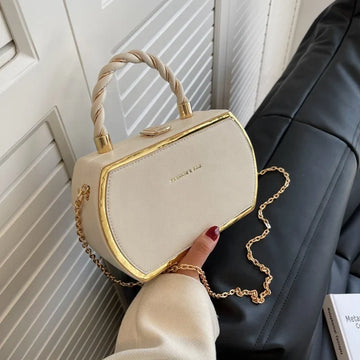 New Fashionable Women's One Shoulder PU Leather Handbag High