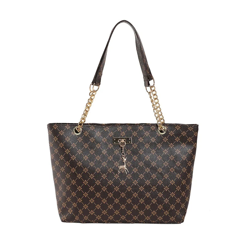 Large Capacity New Women's Bag Fashionable Commuting Chain