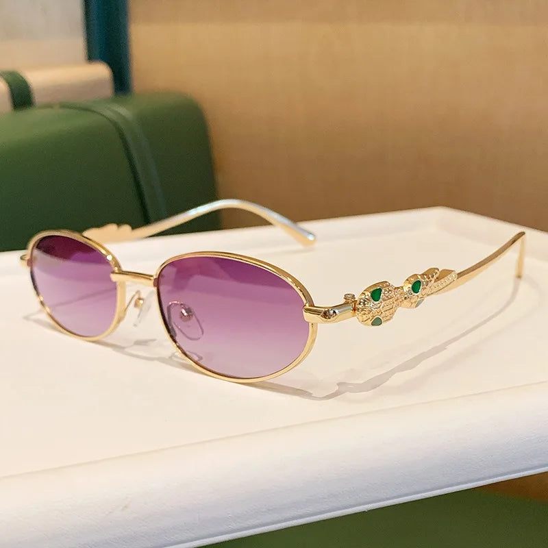 Trendy Luxury Snake Head Sunglasses Women Men Fashion