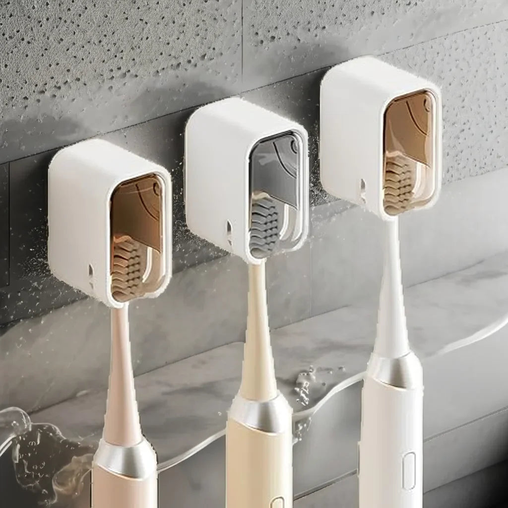 Waterproof Wall-Mounted Toothbrush Holders Strong Self-Adhesive