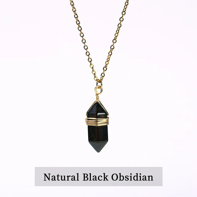 JD GEMS Hexagonal Crystal Necklace