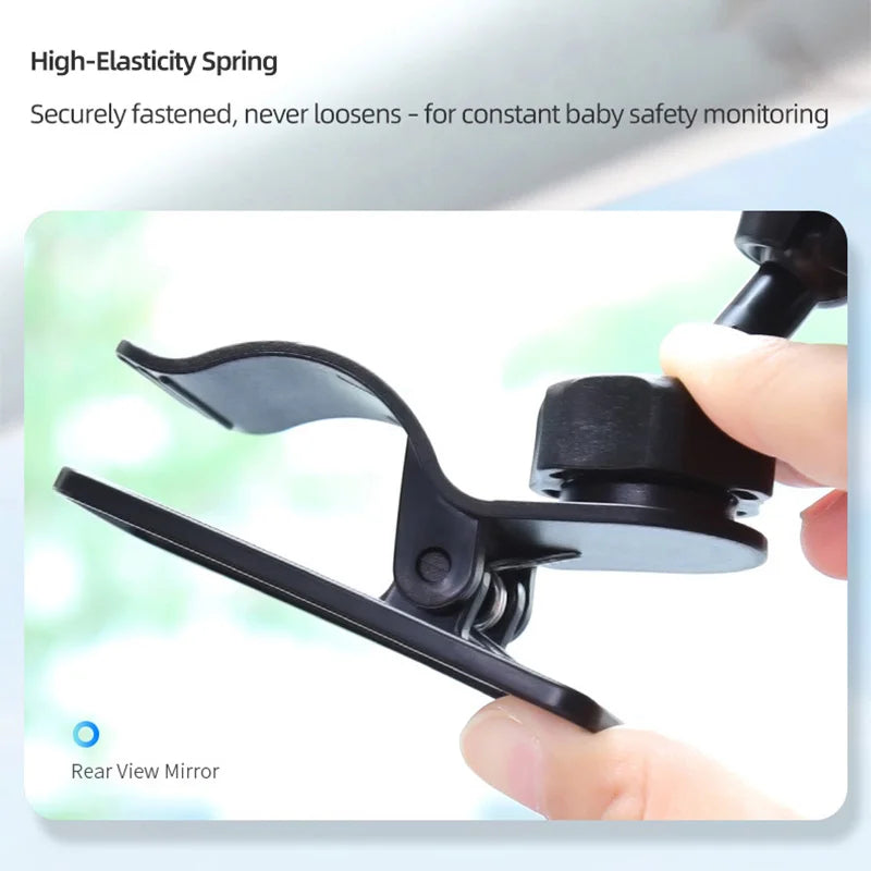 Safely and Wide View Shatterproof Mirror for Infant Rear Facing 360°