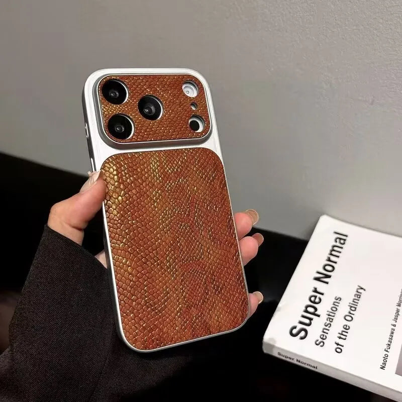 Snake Texture Print Shockproof Mobile Phone Cases