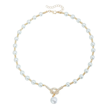 Elegant Imitation Pearl Necklace for Women
