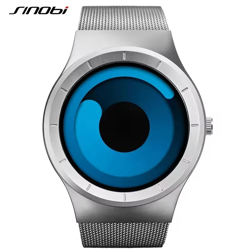 Sinobi S9659G Watch Business Dial Design Steel Mesh Band Sport