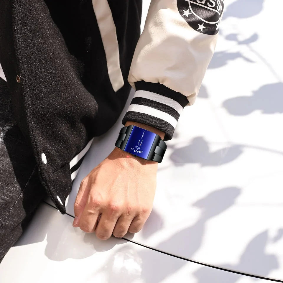 Poedagar 857 High Quality Square Dial Design Stainless Steel Band Watch for Men High-End Waterproof Quartz Movement Wristwatch