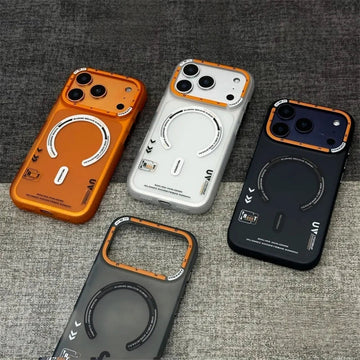 Fashion Graffiti Matte Translucent Magnetic Phone Case for iPhone