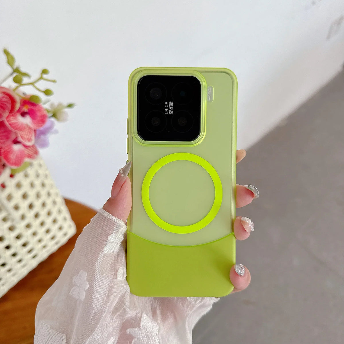 Two-in-One PC Hard Case Matte Ins Style Creative Hard Case with TPU Compatible Xiaomi Magnetic Phone