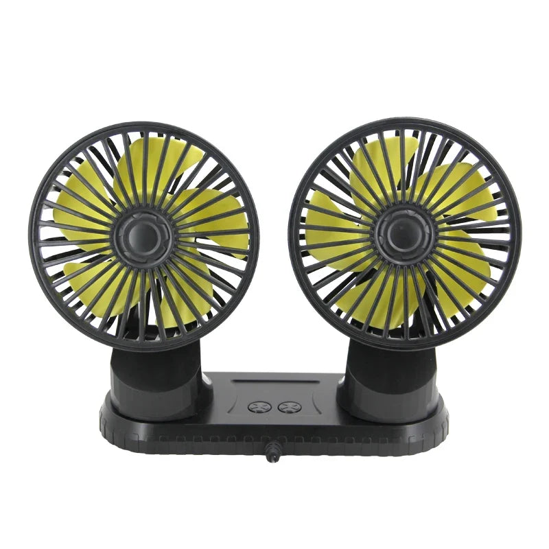 Dual Head Car Cooling Fan USB Adjustable