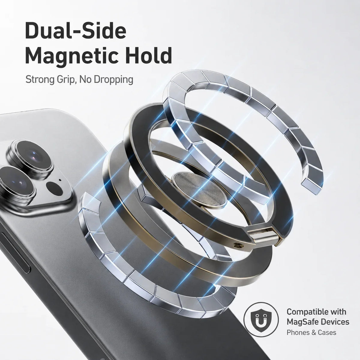 Magnetic Phone Stand Fidget Finger Spinner Stress Relief Metal Holder