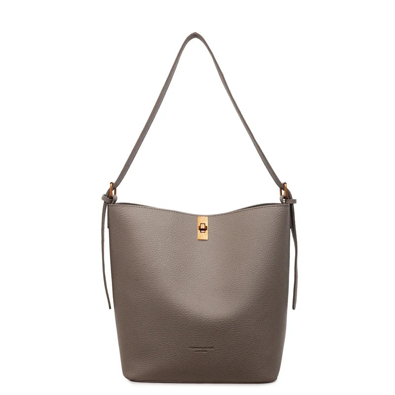 Simple Bucket Bag for Women Fashionable and Versatile Commuting