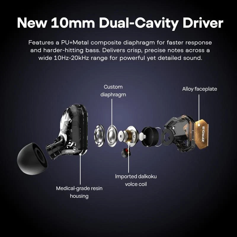 7Hz x Crinacle Zero 2 IEM – Dynamic Hi-Fi In-Ear Monitor with Detachable Cable