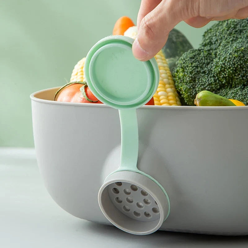 Creative Drainage Basket Multifunctional Sieve Plastic Fruit and